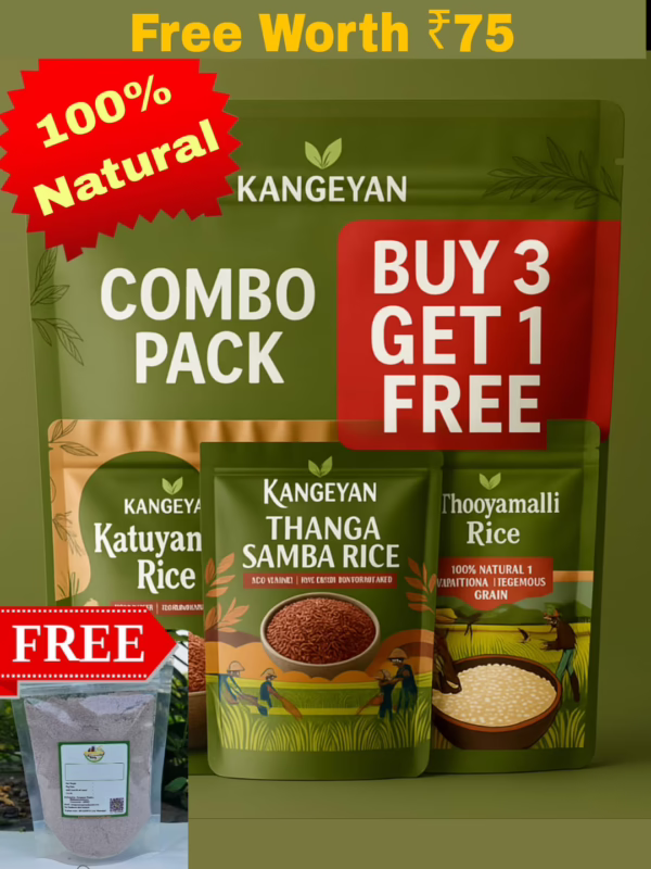 Kangeyan Traditional Rice Trio + Free Gift